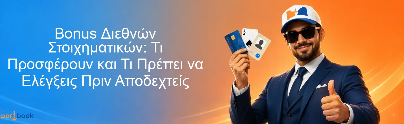 Bonus Διεθνών Στοιχηματικών: Τι Προσφέρουν και Τι Πρέπει να Ελέγξεις Πριν Αποδεχτείς